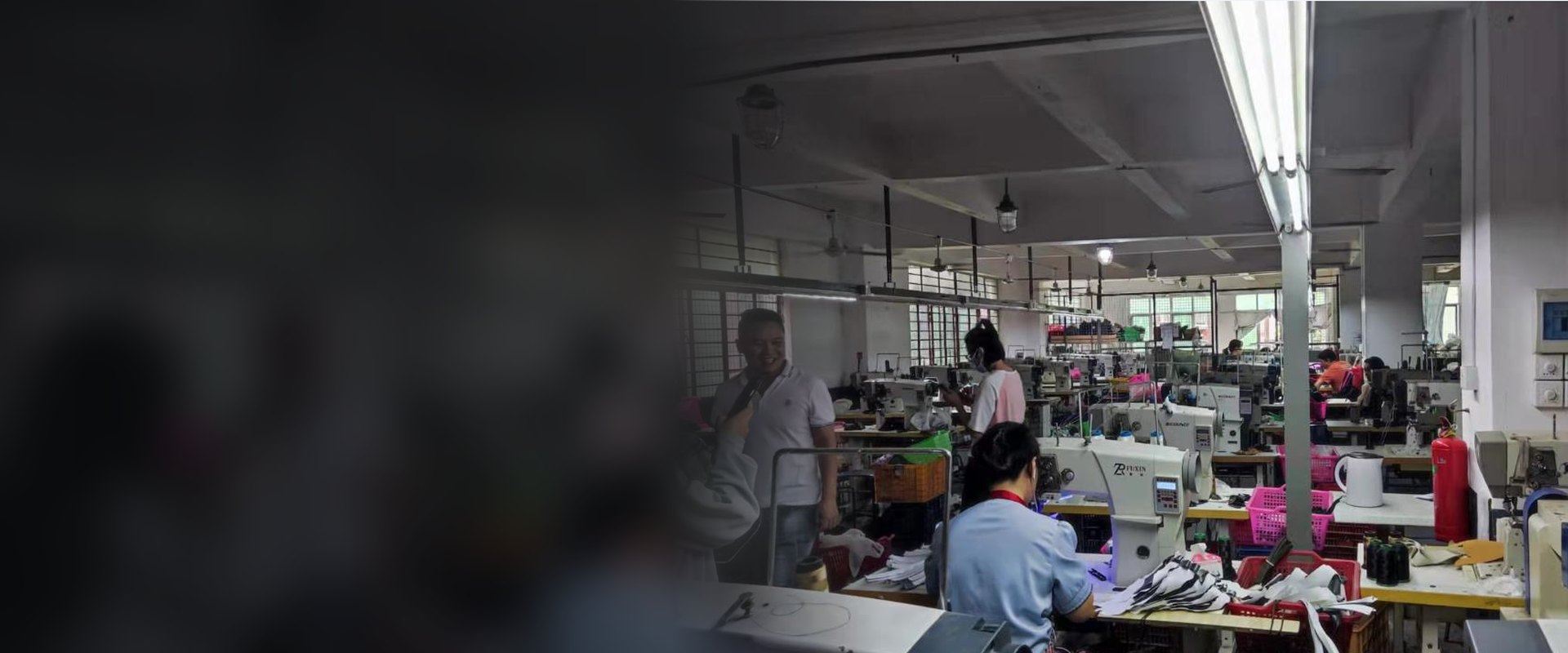 Stitching workshop at our production in Jinjiang