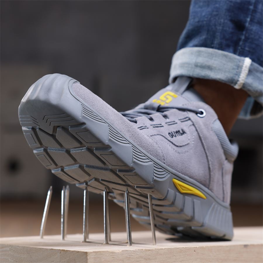 Suede Low-Cut Safety Sneaker model 0266FKV in use, view 1