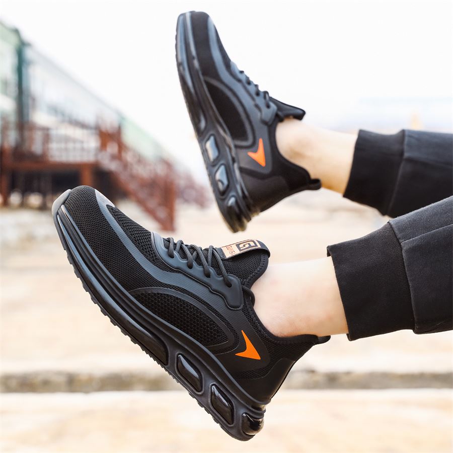 Lightweight Knit Safety Sneaker model 0292 in use, view 2