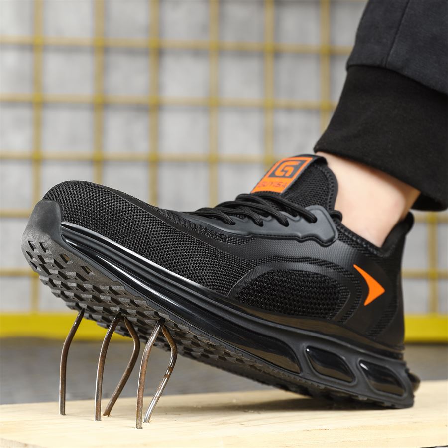 Lightweight Knit Safety Sneaker model 0292 in use, view 4