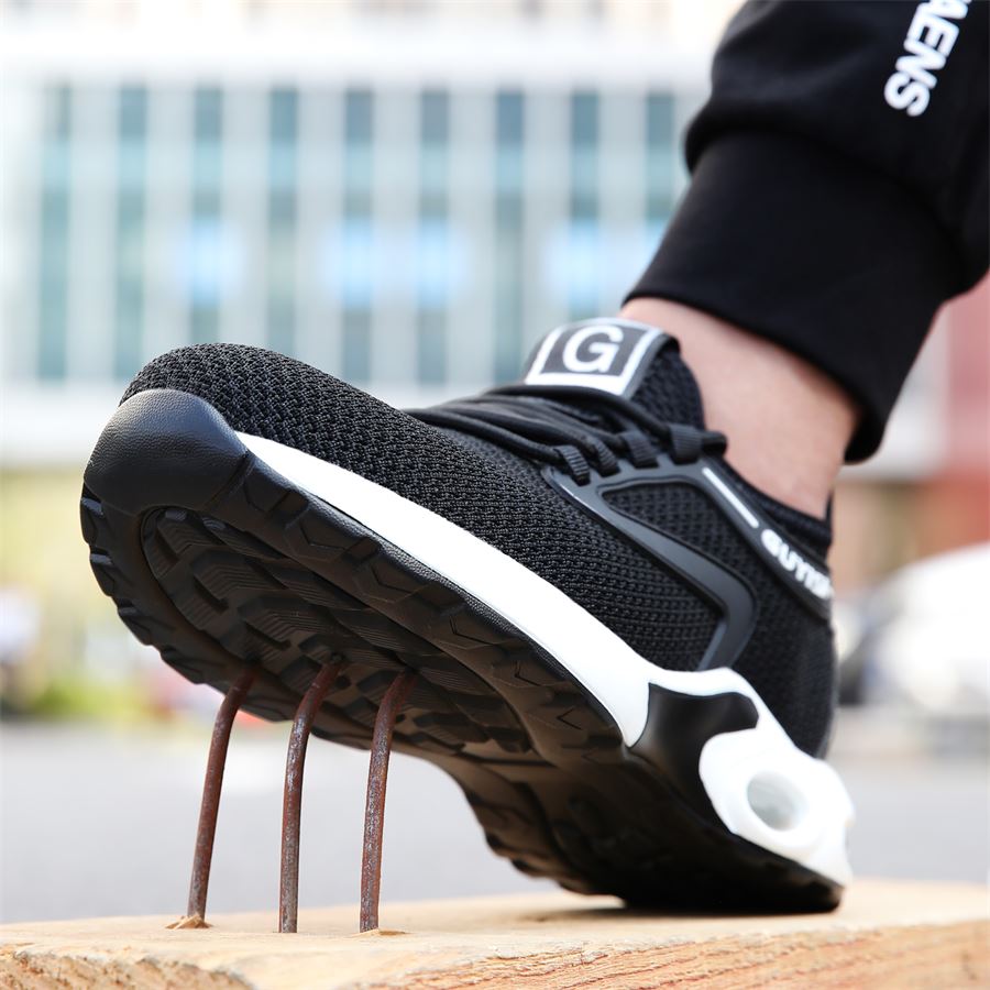 Air-Cushion Knit Safety Sneaker model 2050 in use, view 1