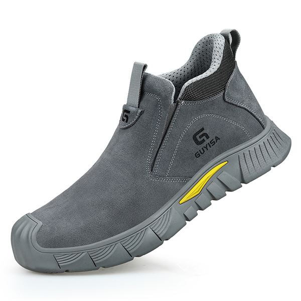 3005 Slip-On Suede Safety Shoe in use