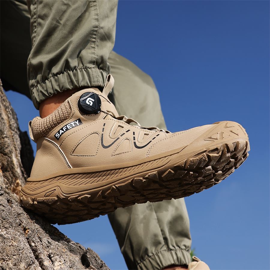 Rotary-Lace Mid-Cut Safety Boot model 5052 in use, view 2