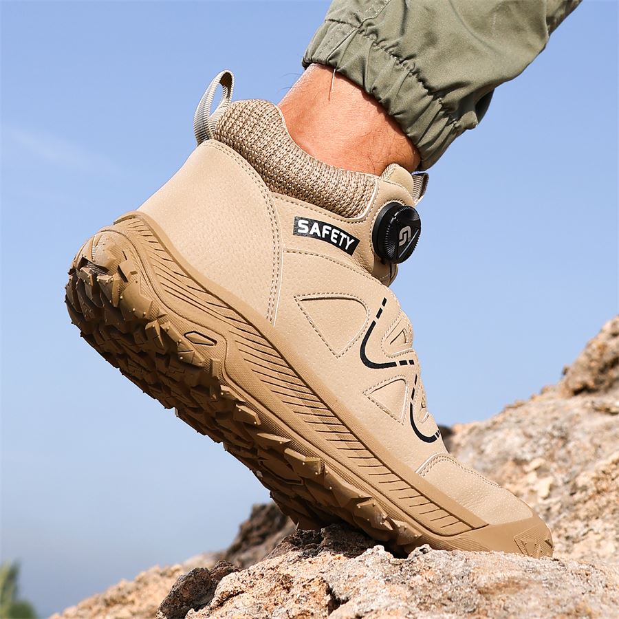 Rotary-Lace Mid-Cut Safety Boot model 5052 in use, view 3