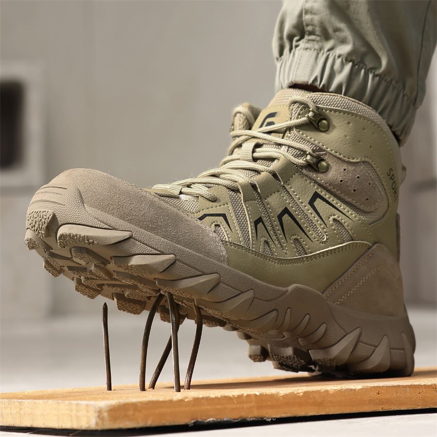 Tactical-Style Mid Safety Boot model 5057 in use, view 1