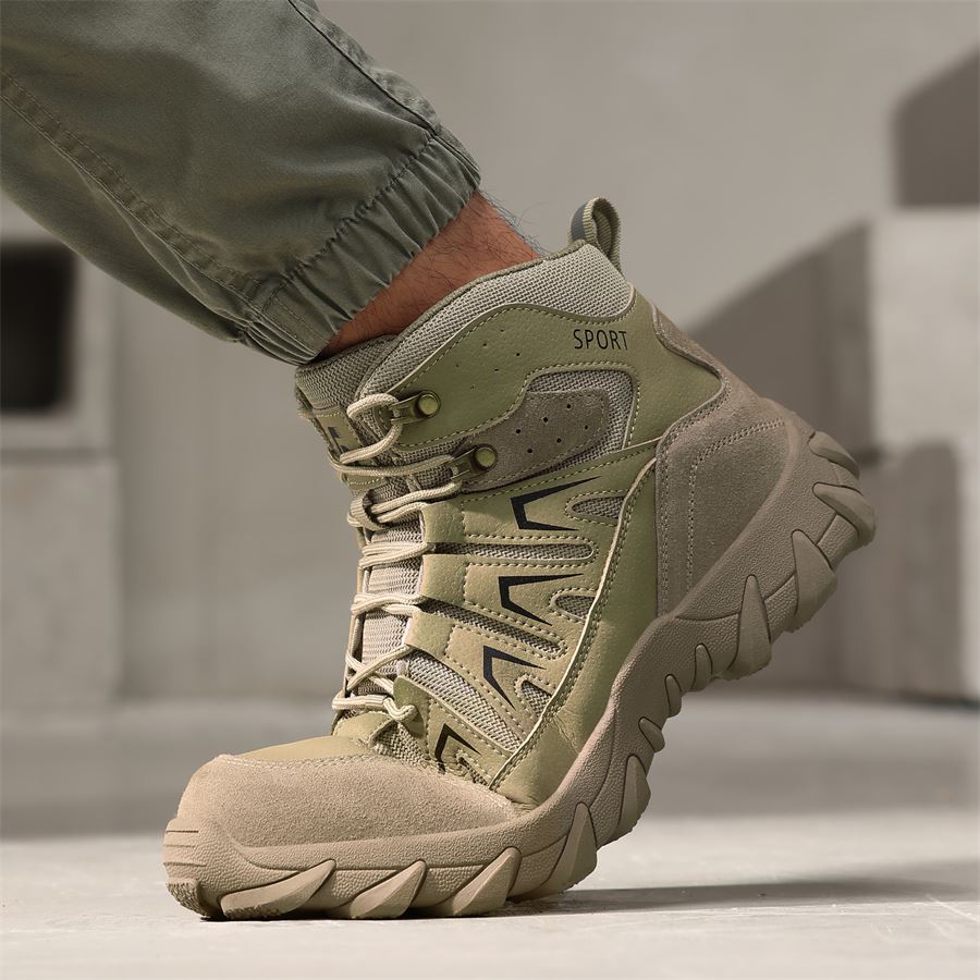 Tactical-Style Mid Safety Boot model 5057 in use, view 2