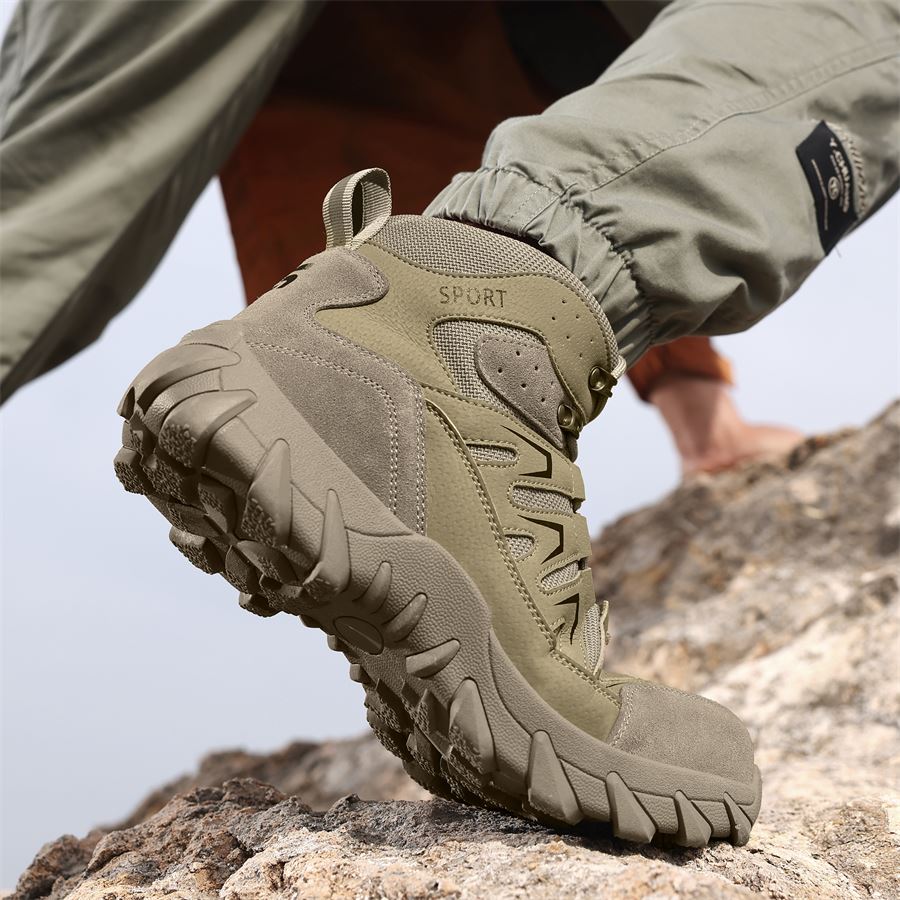 Tactical-Style Mid Safety Boot model 5057 in use, view 6