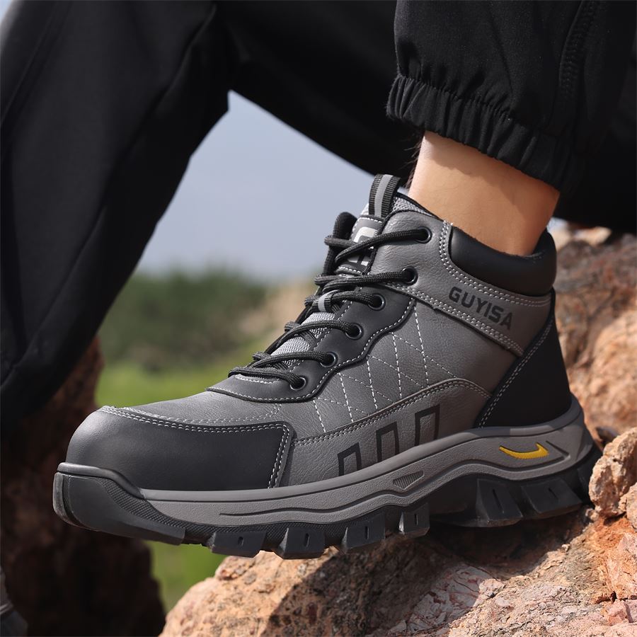 Outdoor Mid-Cut Safety Boot model 5072 in use, view 3