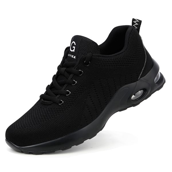 9192 All-Black Knit Safety Sneaker