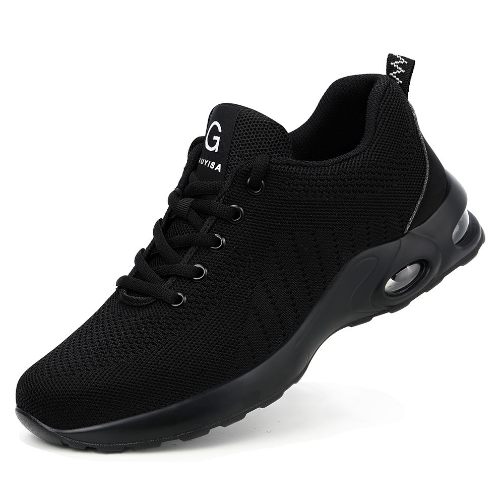 9192 All-Black Knit Safety Sneaker