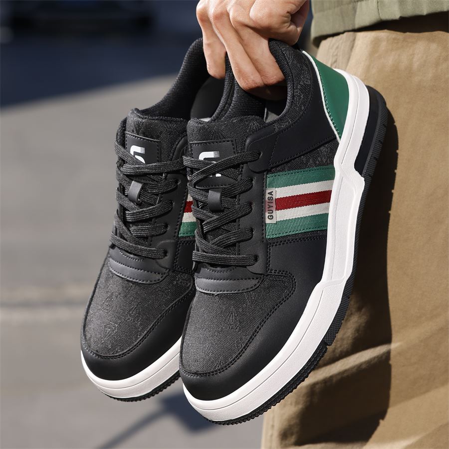 Court-Style Safety Sneaker model F075BK in use, view 3