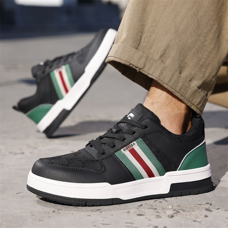 Court-Style Safety Sneaker model F075BK in use, view 4