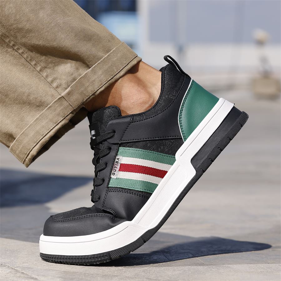 Court-Style Safety Sneaker model F075BK in use, view 5
