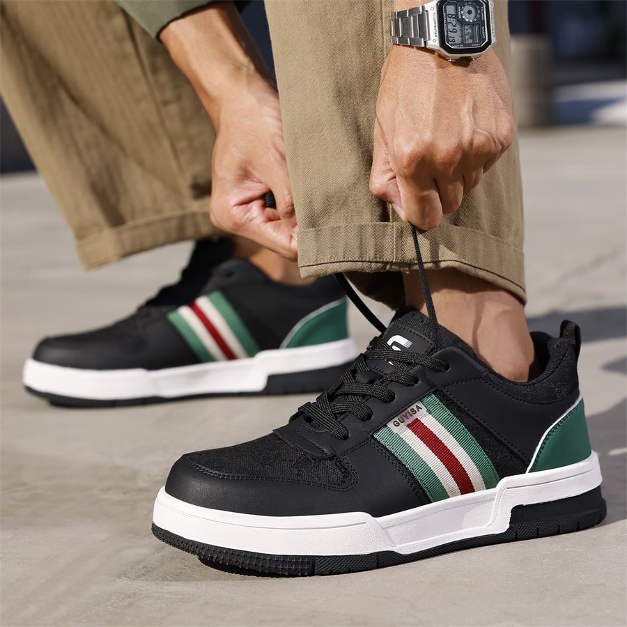 Court-Style Safety Sneaker model F075BK in use, view 6