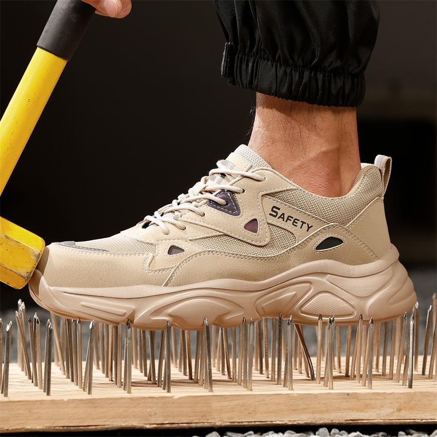 Chunky Platform Safety Sneaker model F123 in use, view 1