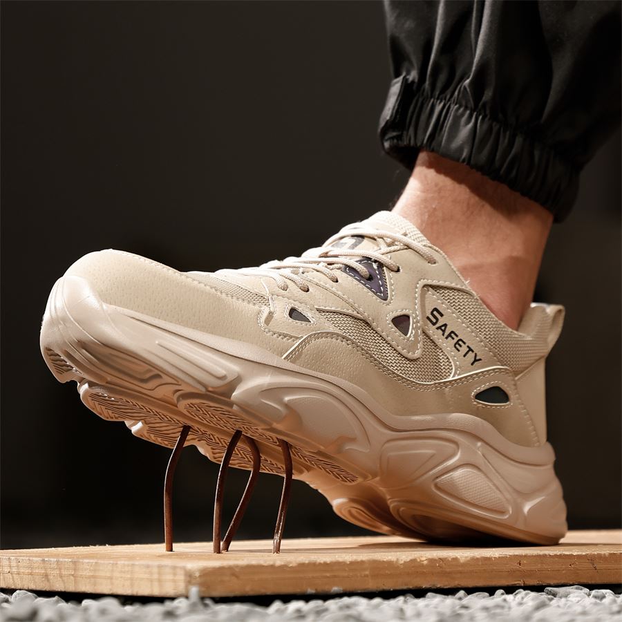 Chunky Platform Safety Sneaker model F123 in use, view 3