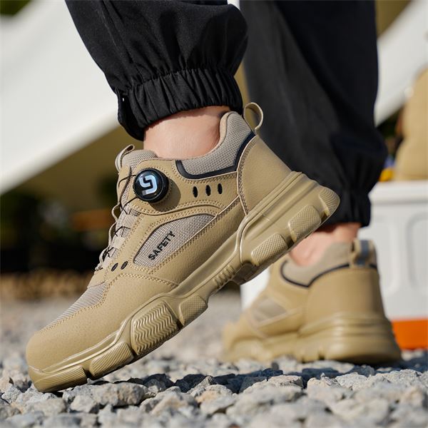 F155 Rotary-Lace Mesh Safety Shoe in use